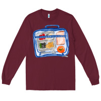 Burgundy lunchbox fa element Long Sleeve Tee - FaDigitalArtStudio