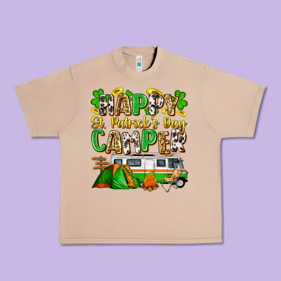 Happy St. Patrick's Day Camper Urban Heavy Tee Designed By Zillion Design Studio