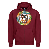 Burgundy cozy vibes earrings Zipper Hoodie - BundleAndBundleShop
