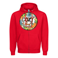Red cozy vibes earrings Zipper Hoodie - BundleAndBundleShop