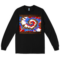 Black usa tie dye Long Sleeve Tee - AdoDesignShop