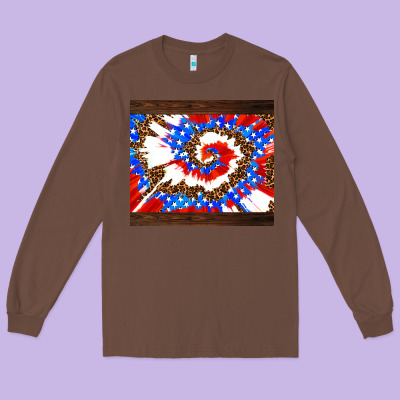 Usa Tie Dye Long Sleeve Tee Designed By Adodesignshop