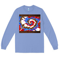 Colony Blue usa tie dye Long Sleeve Tee - AdoDesignShop