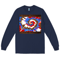 Navy usa tie dye Long Sleeve Tee - AdoDesignShop