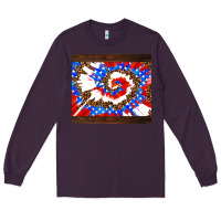 Plum usa tie dye Long Sleeve Tee - AdoDesignShop