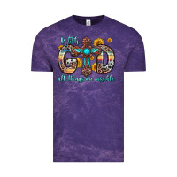 Cloud Purple with god all things are possible cross Vintage Tee - Zillion Design Studio