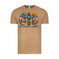 Vintage Camel with god all things are possible cross Vintage Tee - Zillion Design Studio