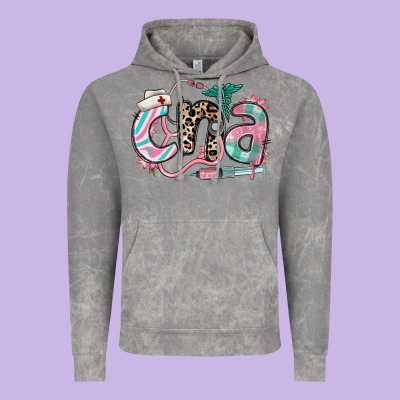 Floral Cna Certified Nursing Assistant Vintage Hoodie Designed By Ranaportraitstore