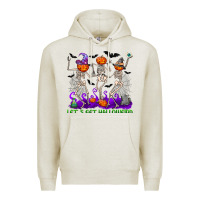 Oatmeal Heather let s get halloweird Premium Hoodie - NancyCooperArtShop
