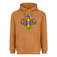 Meerkat mardi gras crawfish fleur de lis Heavyweight Hoodie - Jasminsmagicworld