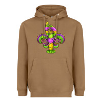 Toasted Coconut mardi gras crawfish fleur de lis Heavyweight Hoodie - Jasminsmagicworld