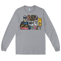 Heather Grey Tequila Long Sleeve Tee - CowhideDigitalArt