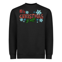 Black It's Christmas Y'all Season Winter Heavyweight Sweatshirt - RanaPortraitStore