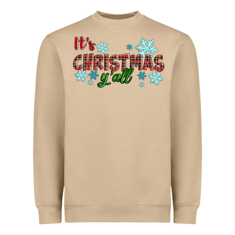 It's Christmas Y'all Season Winter Heavyweight Sweatshirt by RanaPortraitStore | Teevron