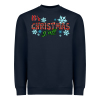 Navy It's Christmas Y'all Season Winter Heavyweight Sweatshirt - RanaPortraitStore