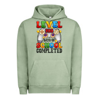 Pigment Oil Green level 100 days of school completed Urban Hoodie - Artiststas