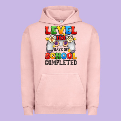 Level 100 Days Of School Completed Urban Hoodie Designed By Artiststas