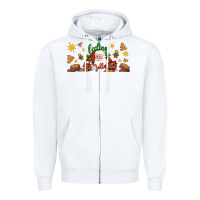White Christmas feeling jolly santa Zipper Hoodie - Artiststas