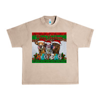 French Oak merry christmas heifers Urban Heavy Tee - RanaPortraitStore