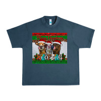 Midnight Navy merry christmas heifers Urban Heavy Tee - RanaPortraitStore