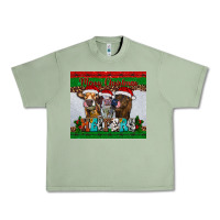 Oil Green merry christmas heifers Urban Heavy Tee - RanaPortraitStore