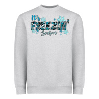 Heather Grey It's Freezin Season Winter Heavyweight Sweatshirt - RanaPortraitStore