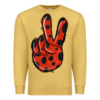 Antique Gold Ladybug Peace Sign Premium Sweatshirt - Jasminsmagicworld