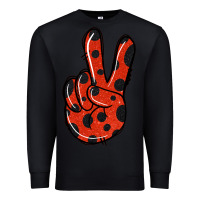 Black Ladybug Peace Sign Premium Sweatshirt - Jasminsmagicworld