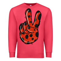 Cardinal Ladybug Peace Sign Premium Sweatshirt - Jasminsmagicworld