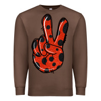 Chestnut Ladybug Peace Sign Premium Sweatshirt - Jasminsmagicworld