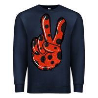 Navy Ladybug Peace Sign Premium Sweatshirt - Jasminsmagicworld