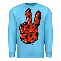 Ocean Blue Ladybug Peace Sign Premium Sweatshirt - Jasminsmagicworld