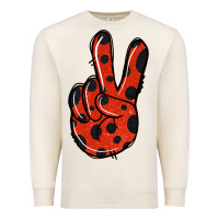 Sandshell Ladybug Peace Sign Premium Sweatshirt - Jasminsmagicworld