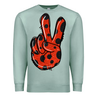 Seafoam Ladybug Peace Sign Premium Sweatshirt - Jasminsmagicworld