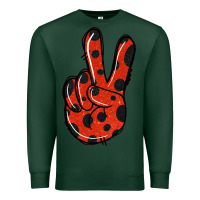 Sports Green Ladybug Peace Sign Premium Sweatshirt - Jasminsmagicworld