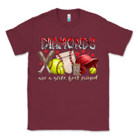 Burgundy diamonds are a girls best friends Classic Tee - RacoonDesign