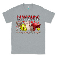 Heather Grey diamonds are a girls best friends Classic Tee - RacoonDesign