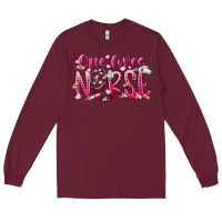 Burgundy one loves nurse Long Sleeve Tee - RacoonDesign