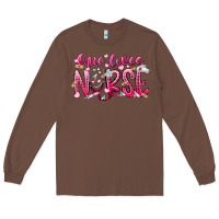 Chestnut one loves nurse Long Sleeve Tee - RacoonDesign