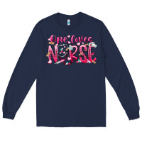 Navy one loves nurse Long Sleeve Tee - RacoonDesign