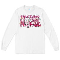 White one loves nurse Long Sleeve Tee - RacoonDesign