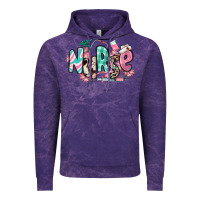 Cloud Purple floral nurse Vintage Hoodie - RanaPortraitStore