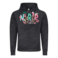 Vintage Black floral nurse Vintage Hoodie - RanaPortraitStore