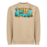 Mushroom truck coffee cups Heavyweight Sweatshirt - texasbilliewilder