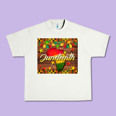 Juneteenth Urban Heavy Tee Designed By Barkaloodesign