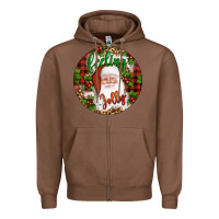 Christmas Feeling Jolly Santa Zipper Hoodie | Teevron