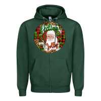 Sports Green Christmas feeling jolly santa Zipper Hoodie - Artiststas
