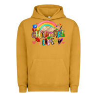 Pigment Peanut Butter childcare life Urban Hoodie - Artiststas