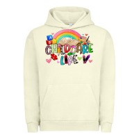 Pigment Pistachio childcare life Urban Hoodie - Artiststas