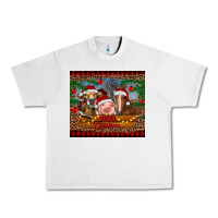 Lunar Rock merry christmas cow pig and horse Urban Heavy Tee - RanaPortraitStore